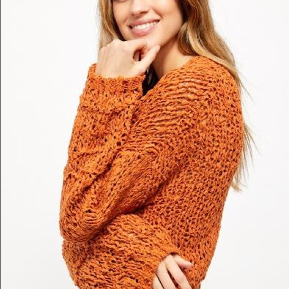 Private Label Sweaters - 💃Pumpkin Spice Chenille Sweater